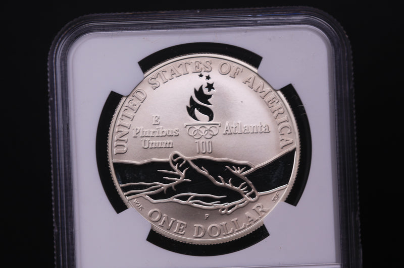 1995-P Olympics-Gymnastics Commemorative. Silver $1. NGC PF-68 Ultra Cameo.