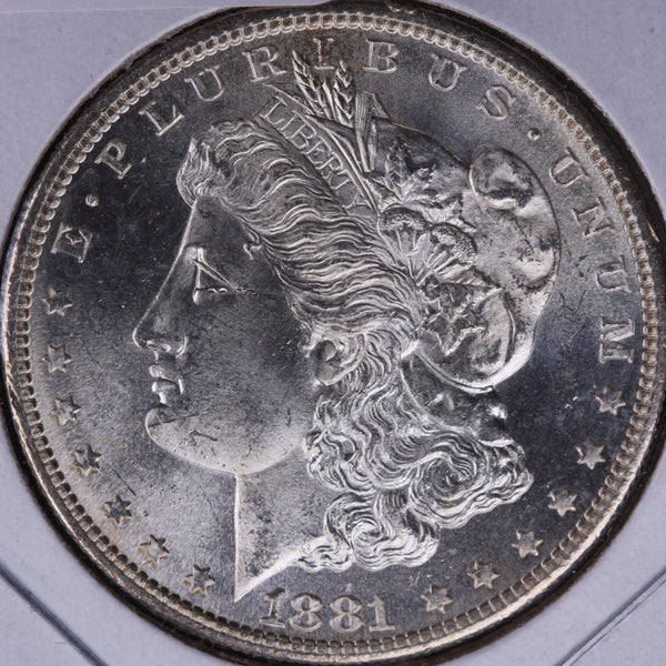 1881 S Morgan Silver Dollar Un Circulated condition Cleaned Polished