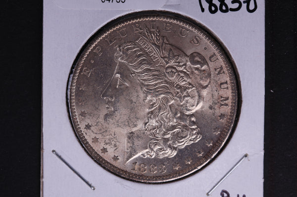 1883-O Morgan Silver Dollar, Brilliant Un-Circulated condition.  Coin Store #04755