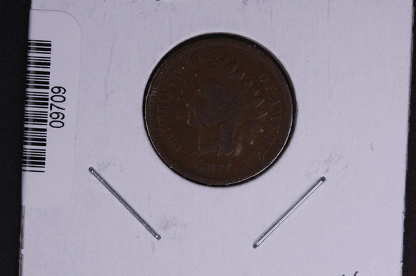 1867 Indian Head Small Cent.  Affordable Collectible Coin. Store # 09709