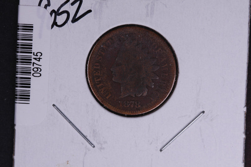 1878 Indian Head Small Cent.  Affordable Collectible Coin. Store