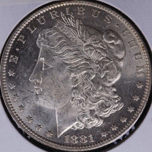 1881-O Morgan Silver Dollar, Mint State Uncirculated Coin, Store #DR0013