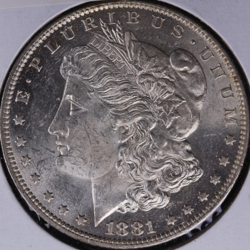 1881-O Morgan Silver Dollar, Mint State Uncirculated Coin, Store