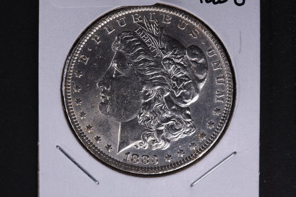 1883-O Morgan Silver Dollar, Un-Circulated condition, previously cleaned. Store #04761