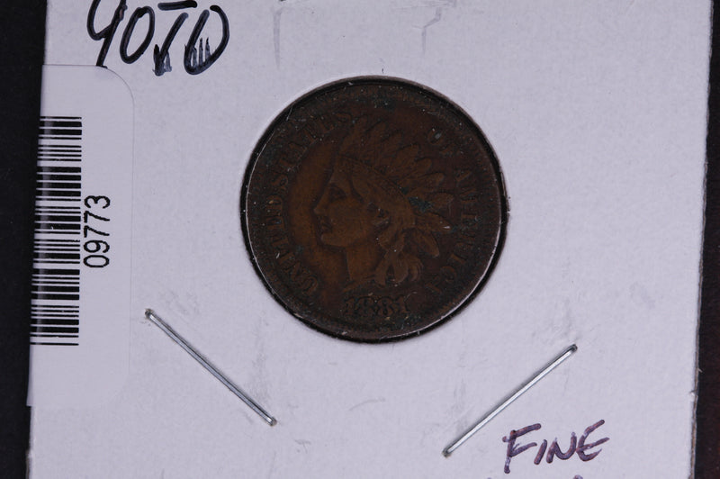 1881 Indian Head Small Cent.  Affordable Collectible Coin. Store