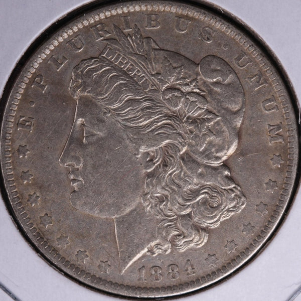 1884-O Morgan Silver Dollar, Extra Fine Circulated Coin, Store #DR0032