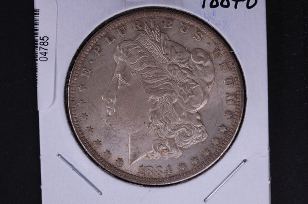 1884-O Morgan Silver Dollar, Un-Circulated condition, Toned. Coin Store #04785