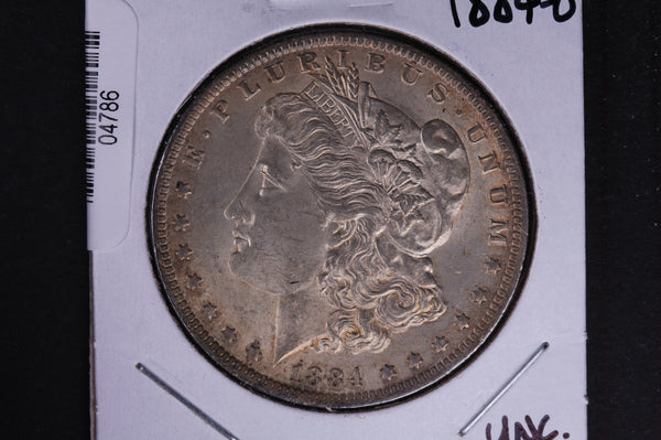 1884-O Morgan Silver Dollar, Un-Circulated condition, Coin Store #04786