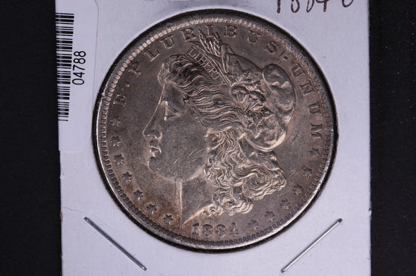 1884-O Morgan Silver Dollar, XF Circulated condition. Coin Store #04788