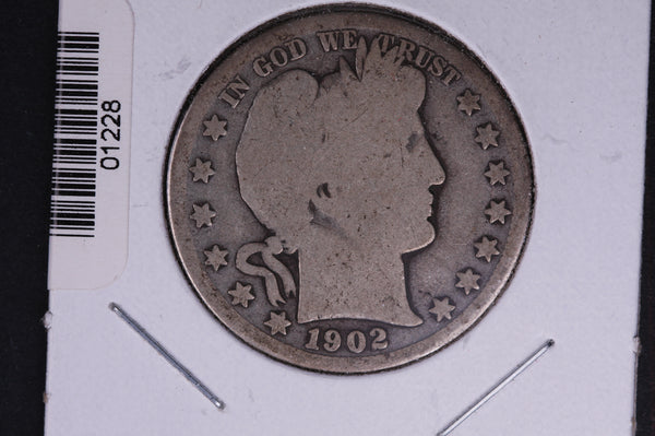 1902-O Barber Half Dollar. Average Circulated Coin. View all photos. #01228