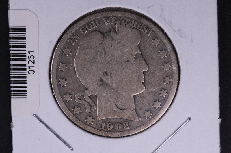 1902-S Barber Half Dollar. Average Circulated Coin. View all photos.