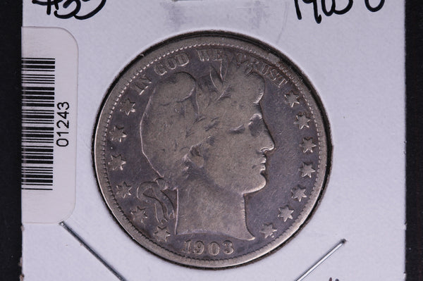 1903-O Barber Half Dollar. Average Circulated Coin. View all photos. #01243