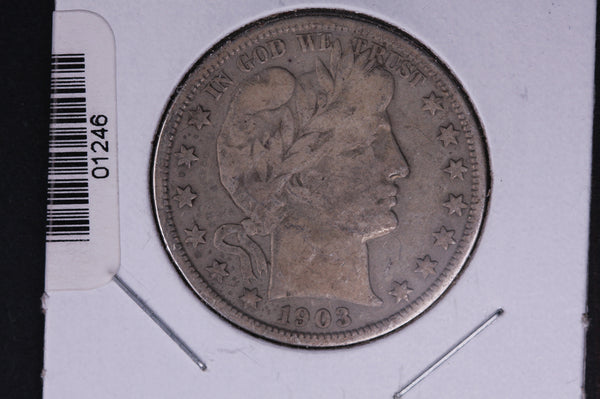 1903-O Barber Half Dollar. Average Circulated Coin. View all photos. #01246