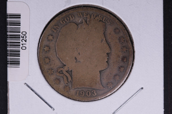 1903-S Barber Half Dollar. Average Circulated Coin. View all photos. #01250