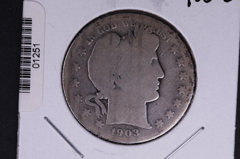 1903-S Barber Half Dollar. Average Circulated Coin. View all photos.