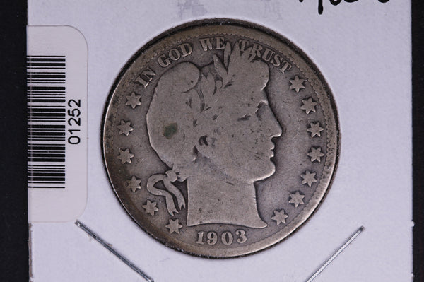 1903-S Barber Half Dollar. Average Circulated Coin. View all photos. #01252