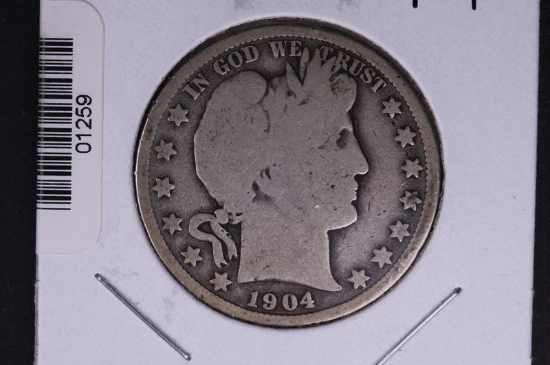 1904 Barber Half Dollar. Average Circulated Coin. View all photos.