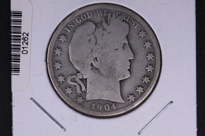 1904-O Barber Half Dollar. Average Circulated Coin. View all photos.