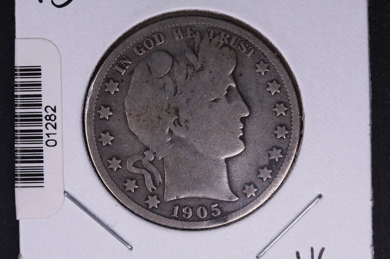 1905-S Barber Half Dollar. Average Circulated Coin. View all photos.