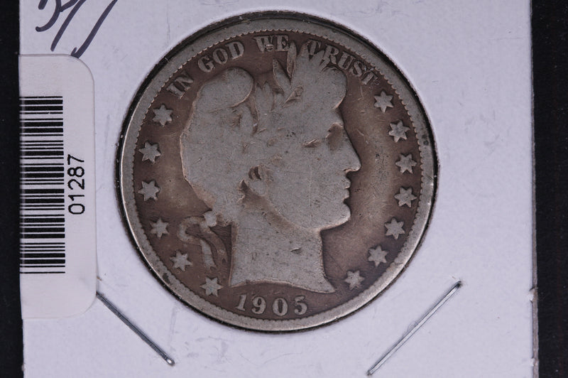 1905-S Barber Half Dollar. Average Circulated Coin. View all photos.