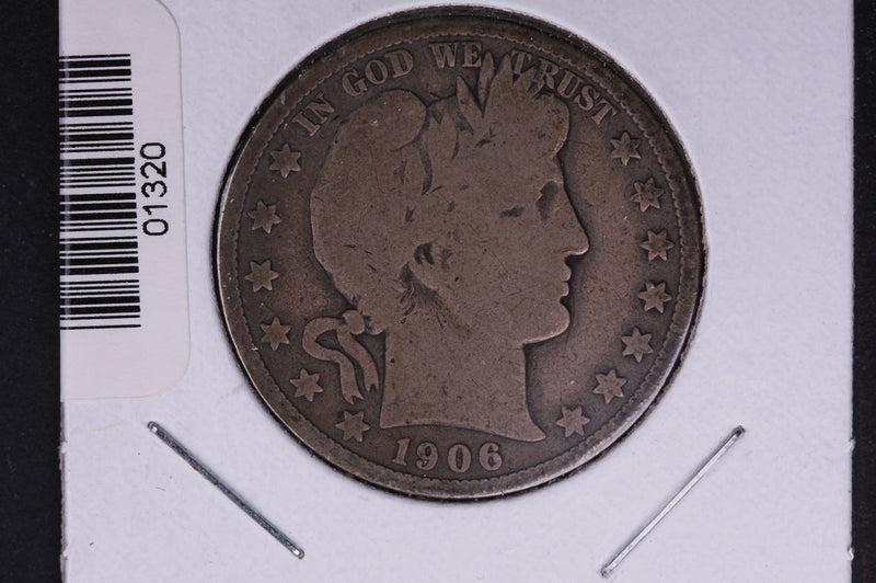 1906-D Barber Half Dollar. Average Circulated Coin. View all photos.