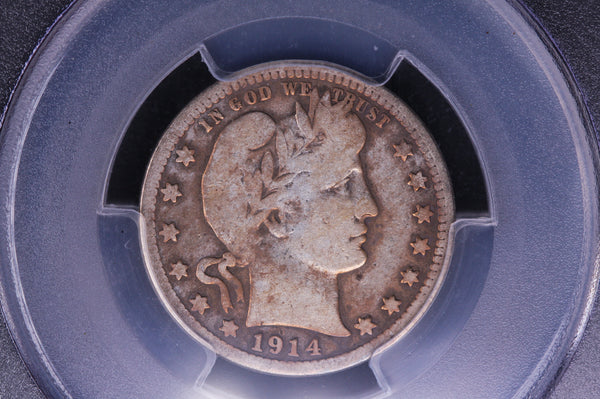 1914-S Barber Quarter, PCGS VG Details. Store #05488