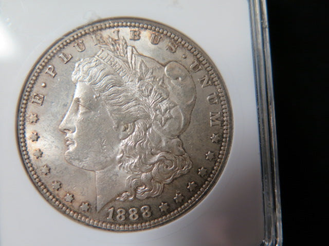 1888-S Morgan Silver Dollar, ANACS Graded MS 61.  Store