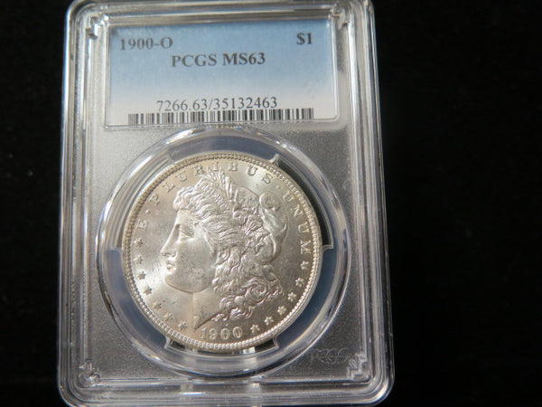 1900-O Morgan Silver Dollar, PCGS Graded MS 63 UNC.  Store #03210