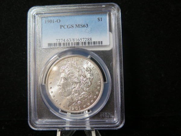 1901-O Morgan Silver Dollar, PCGS Graded MS 63 UNC.  Store #03213