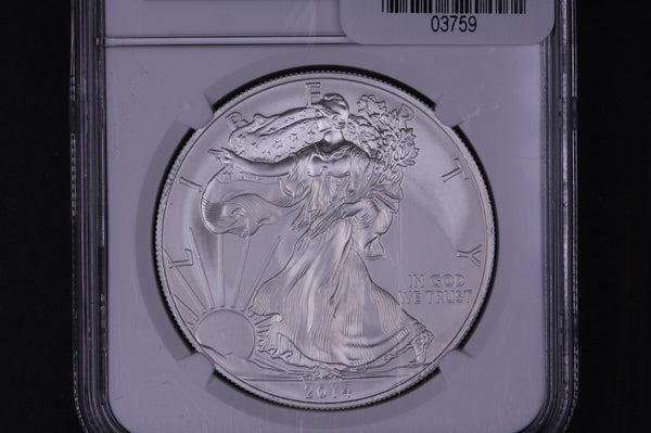 2014(W) American Silver Eagle. Gem UN-Circulated. NGC MS-69. #03759