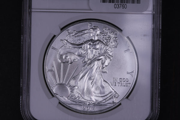 2014(W) American Silver Eagle. Gem UN-Circulated. NGC MS-69. #03760