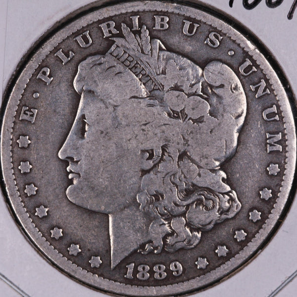 1889-O Morgan Silver Dollar, Fine+ Circulated Coin, Store #DR0328