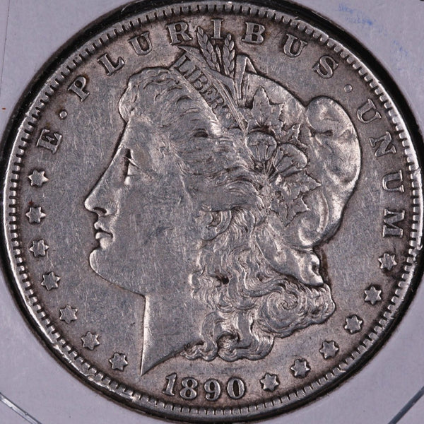 1890 Morgan Silver Dollar, Very Fine Circulated Coin, Store #DR0059