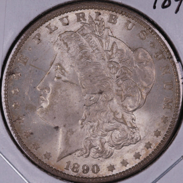 1890 Morgan Silver Dollar, About Uncirculated Coin Store #DR0338