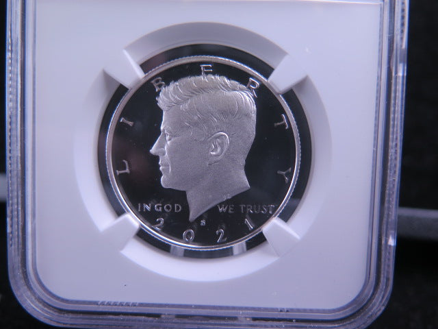 2021-S Kennedy Silver Proof Half Dollar, NGC Graded PF-70 Ultra Cameo, Store