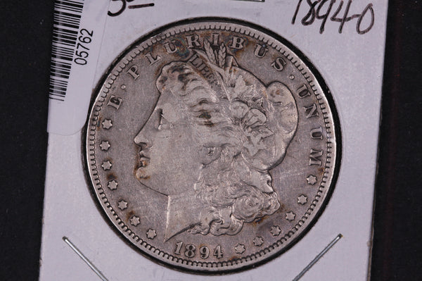 1894-O Morgan Silver Dollar Better Date Circulated Coin. Store #05762, 05773