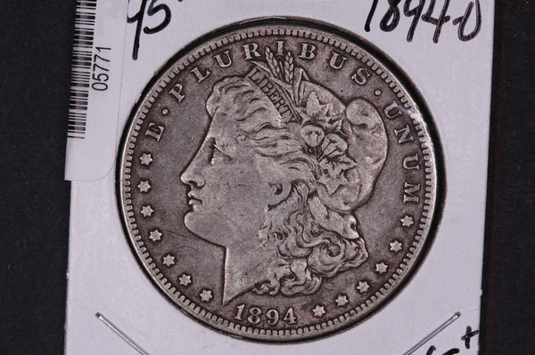 1894-O Morgan Silver Dollar, Extra Fine Circulated Coin. Store #05771, 05766.