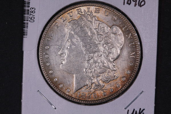 1896 Morgan Silver Dollar, Toned, UN-Circulated Coin. Store #05783