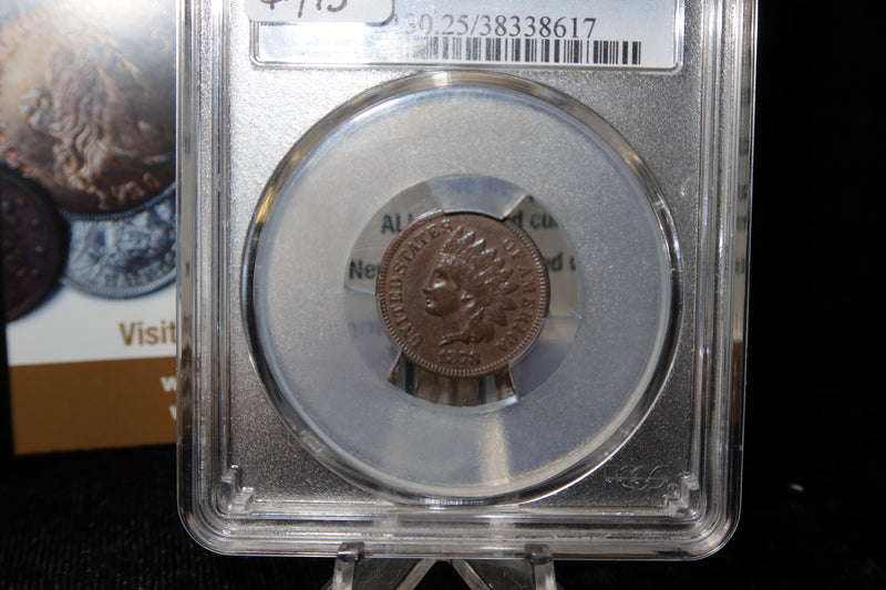 1878 Indian Head Small Cent. PCGS Graded VF25. Store