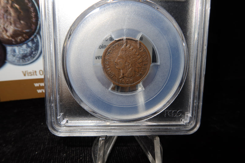 1908-S Indian Head Small Cent. PCGS Graded XF40. Store