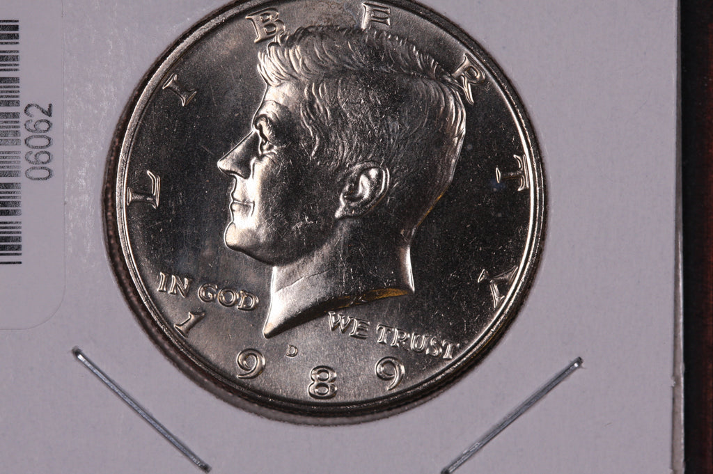 1989 D Kennedy Half Dollar. Modern Half. Gem UN Circulated. Store 060