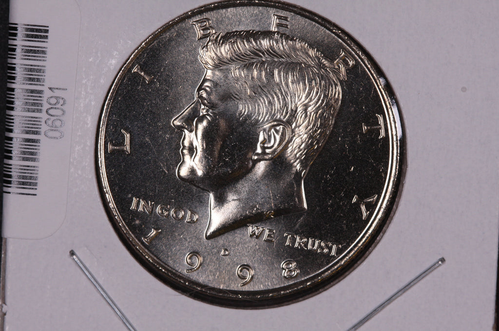 1998 D Kennedy Half Dollar. Modern Half. Gem UN Circulated. Store 060