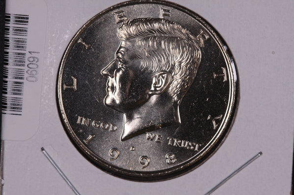 1998-D Kennedy Half Dollar. Modern Half. Gem UN-Circulated. Store #06091