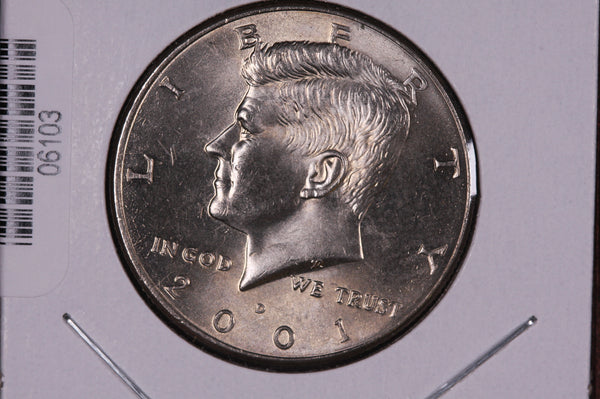 2001-D Kennedy Half Dollar. Modern Half. Gem UN-Circulated. Store #06103