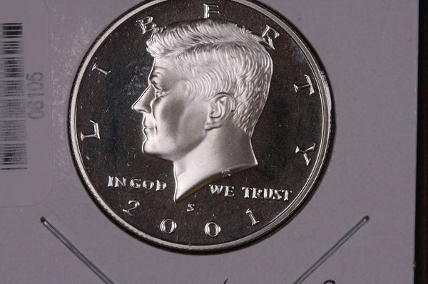 2001-S Kennedy Silver Half Dollar. Modern Half. Gem Proof Strike. Store #06105