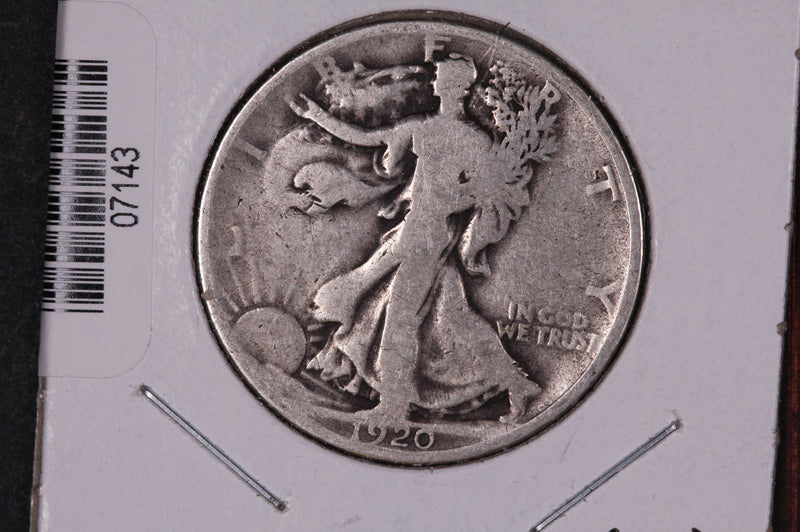 1920 Walking Liberty Half Dollar.  Circulated Condition. Store