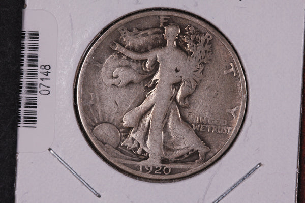 1920 Walking Liberty Half Dollar.  Circulated Condition. Store #07148