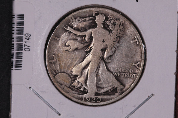 1920 Walking Liberty Half Dollar.  Circulated Condition. Store #07149