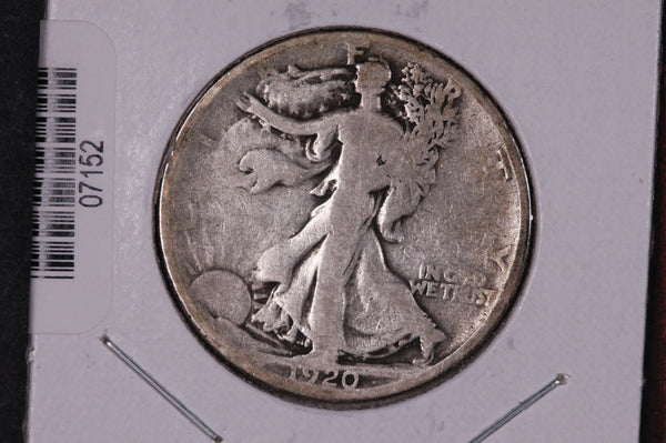 1920-S Walking Liberty Half Dollar.  Circulated Condition. Store #07152