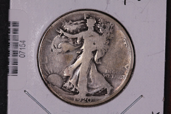 1920-S Walking Liberty Half Dollar.  Circulated Condition. Store #07154